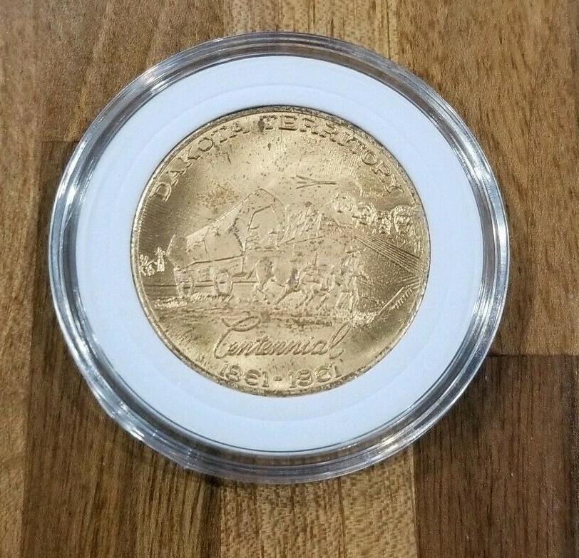 Vintage 1861-1961 Dakota Territory Centennial 50 Cents Trade Token