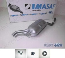IMASAF Auspuff Endtopf+Anbauteile für Mercedes Stufenheck W124 200/230/200D/250D