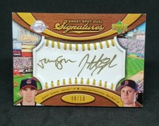 2007 Sweet Spot Signatures /10 Jeremy Sowers Jonathan Papelbon Dual Gold Auto SP