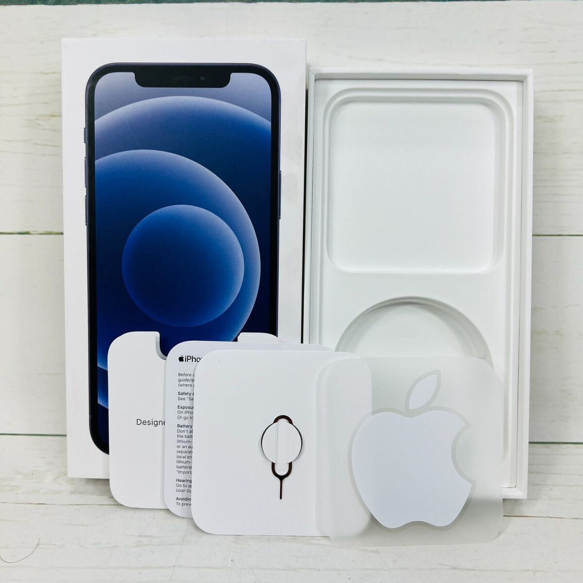 Brand New Original Box for Apple iPhone 12 with SIM Ejector Brand New Original Box for Apple iPhone 12 with SIM Ejector