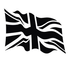 LARGE union jack flag vinyl car bonnet side sticker camper van boat decal rally
