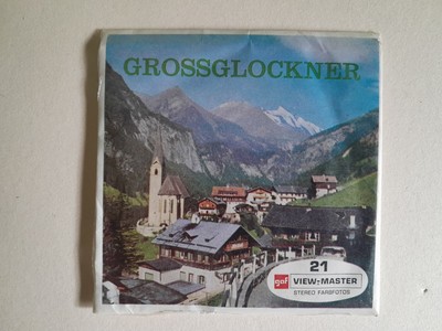 C651 Vintage Sawyers View-Master Grossglockner 3 Reels noch eingeschweisste OVP