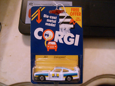 1984 CORGI JB1 ZAKSPEED WHITE IN PACKAGE