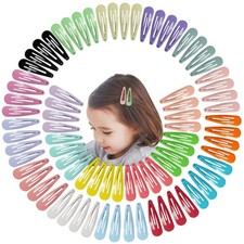 80PCS Hair Clips, 2 Inch Non-Slip Metal Barrettes for Girls, Assorted