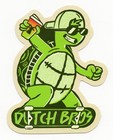 DUTCH BROS Sticker MARCH 2026 Green Skateboard Turtle Drink Windmill Rad Coffee — photo 1