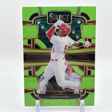 2024 Panini Select Baseball - Concourse Neon Green Prizm #73 Chase Davis /49