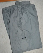 STEARNS DRY WEAR MENS RAIN PANTS WATERPROOF XL GRAY MESH LINED CARGO OUTDOOR VGC