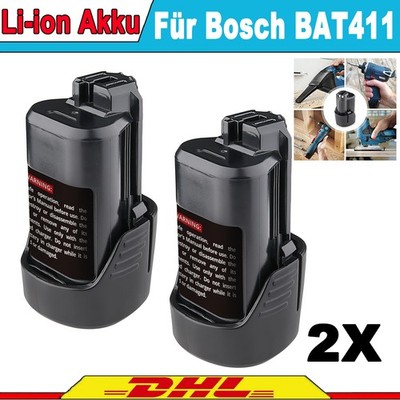 2Neu Für Bosch GBA 12V 4.8Ah Akku BAT411 Li-ion GSR GDR GOP GSB 2607336014 10.8V