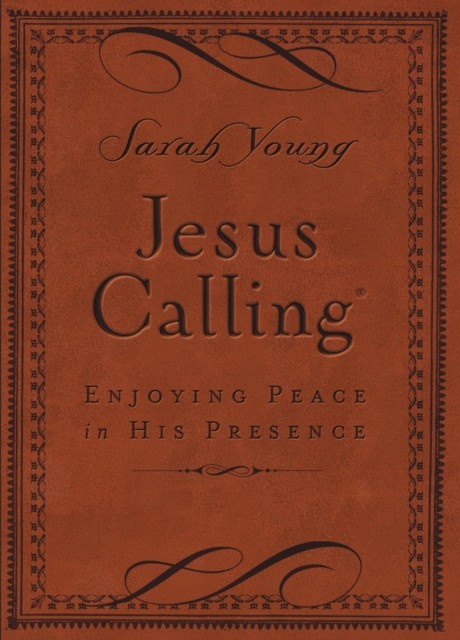 Jesus Calling, Small Brown Leathersoft, with Scripture References by Sarah Young