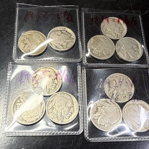 Bsad-93 buffalo nickels lot