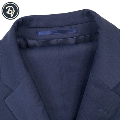 Mens 38 S Atelier Munro ID X Marzotto Bespoke Slate Navy Wool Slim Fit Suit