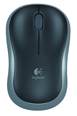 Logitech M185 Wireless Mini Maus USB grau