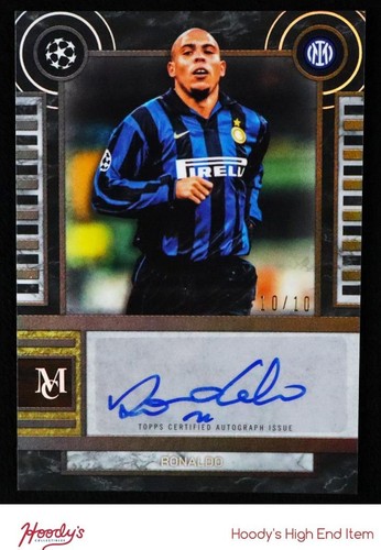 2025-26 Topps Museum Marbleized Autograph Black Ronaldo Nazario AUTO 10/10