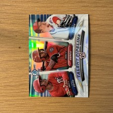  Juan Soto Osvaldo Abreu 2018 Bowman Chrome Refractor Talent Pipeline Nationals