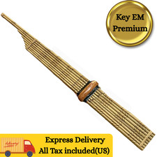 Khaen Bamboo EM Silver Reed Isan Laos Mouth Organ Music Instrument 8 Key Premium