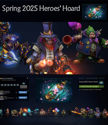 Dota 2 Spring 2025 Heroes' Hoard Cache (Will beat all Ebay Prices)