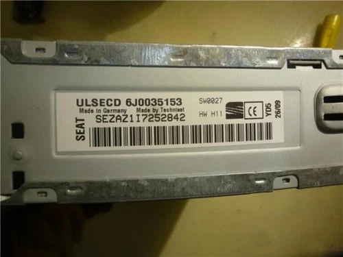 6j0035153 Sistema Audio/Radio Cd para SEAT IBIZA BERLINA (6J5) * 2009 93103 - Imagen 2 de 3