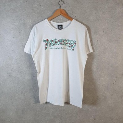 Vintage San Francisco Thrasher Magazine Print TShirt Herren Medium weiß C30795