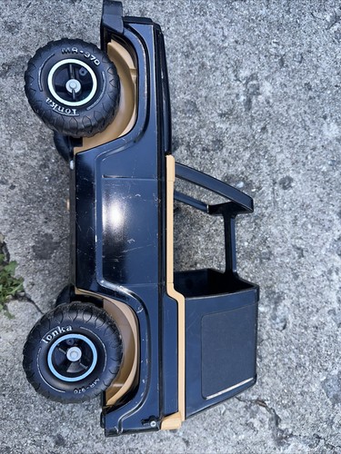 Vintage 1979 Metal Tonka MR-970 Bronco Blazer Jeep Made In USA Black Gold - Picture 2 of 8