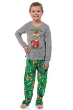 Dr. Seuss GRINCH Boys' Dear Santa, I Can Explain Kids Sleep Set, L 12