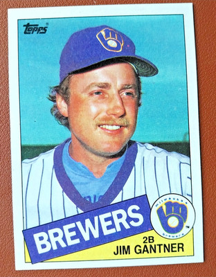 1985 Topps #781  Jim Gantner    Second Base    Milwaukee Brewers   FREE shipping
