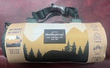 NEW Weatherproof Vintage Portable Outdoor Blanket 60 x72 Beach Picnic Bear Wood