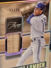 ROBERTO ALOMAR | 2025 Panini Three and Two  | Luminous Lumber Navy Blue /25