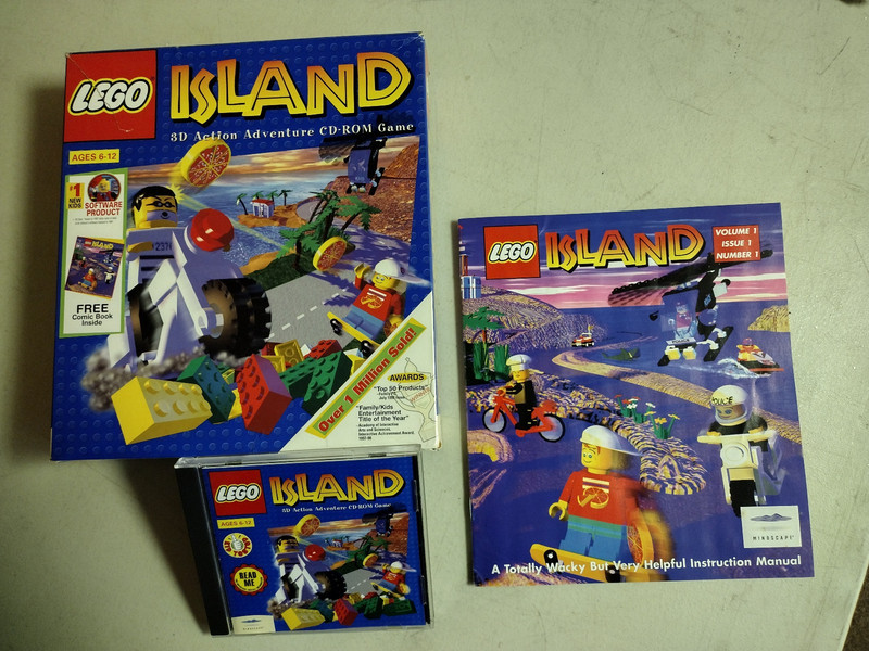 LEGO Island Computer Game with original Box, Manual & CD-ROM for Windows 95