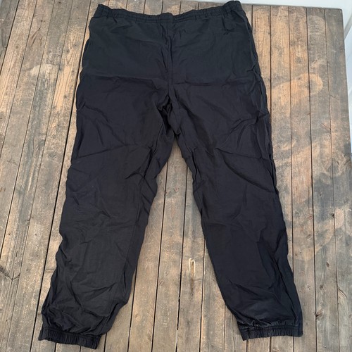 Reebok, Vintage 90s Reebok Nylon Track Pants Mens L Black Lined Ankle Zip Windbreaker