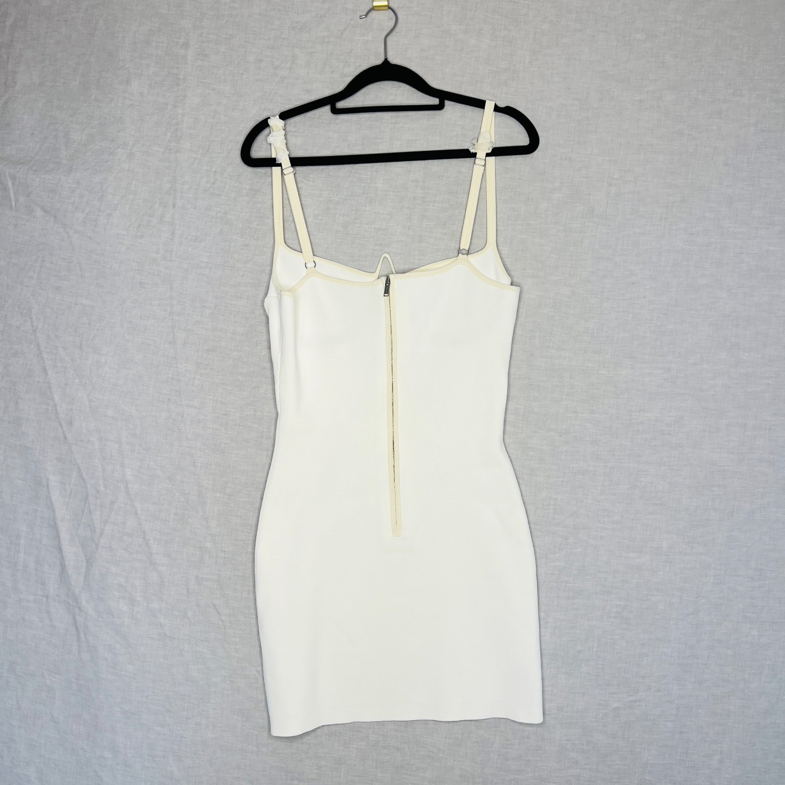 Dion Lee Wire Mini Dress Size L White Underwire Cups Current Season RRP $1500 image 4