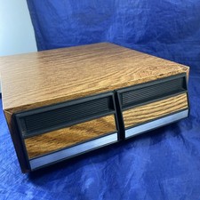 Cassette Tape Storage Drawer Case Holds 28 Cassettes Vintage 1980  s