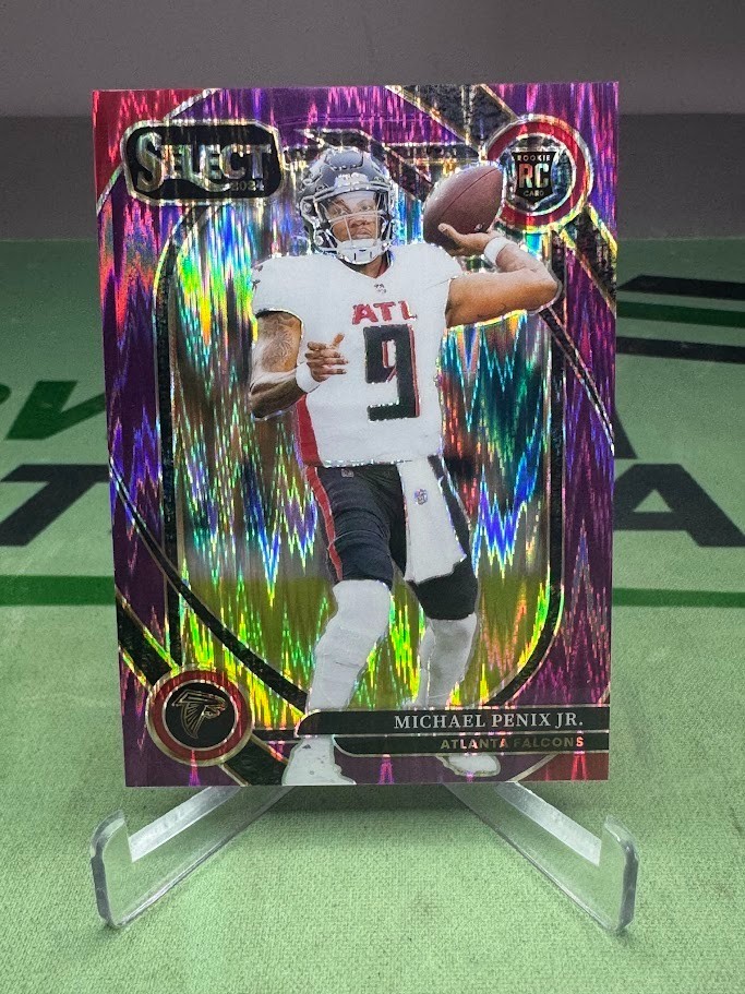2024 Select Michael Penix Jr Club Level Purple Shock Prizm Rookie RC /360 - Atl
