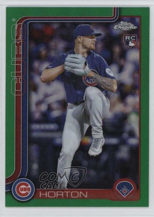 2025 Topps Chrome Update Green Refractor /99 Cade Horton #USC63 Rookie RC