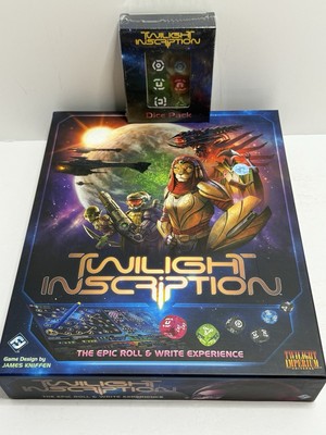 Twilight Inscription Board Game Fantasy Flight Games w/ Special Dice Pack 2022