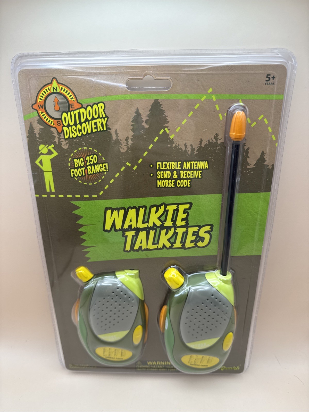 Toysmith Outdoor Discovery Walkie Talkies 250 Foot Range Set