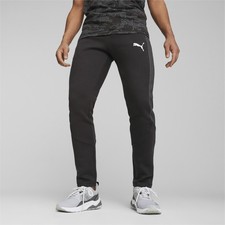 Image of PUMA MENS EVOSTRIPE SWEATPANTS DRYCELL TRACKSUIT BOTTOMS JOGGERS JOGGING PANTS
