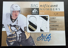 2013-14 SP Game Used Significant Numbers Sidney Crosby 7/7 Auto Patch