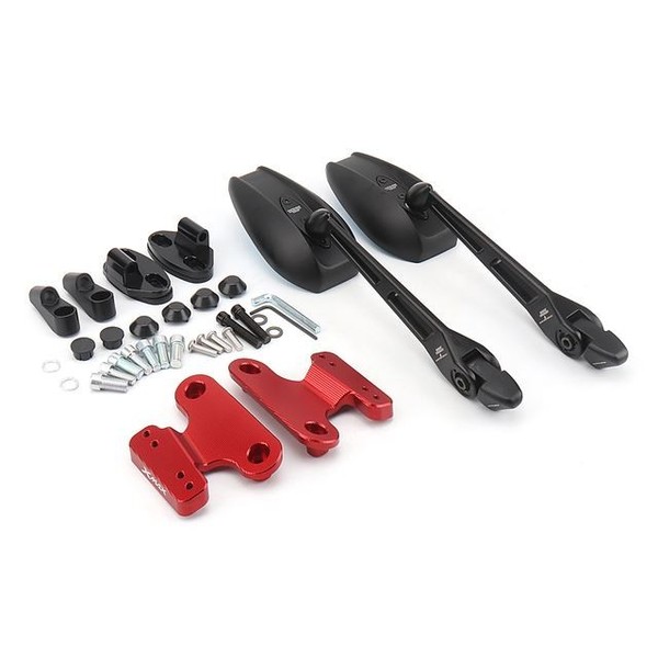 Eurowagens Spiegel Komponenten Satz Rot Einbausatz RüCkspiegel Halter Kit-image