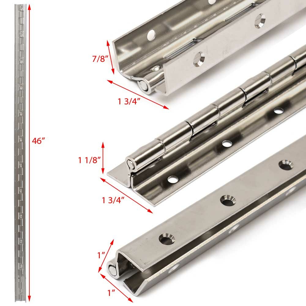 MasterCraft Boat Double Offset Piano Hinge 562254 | 46 Inch SS | eBay
