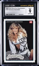 1992 LIME ROCK PRO CHEERLEADERS #160 GRETCHEN STOCKDALE CGC 9