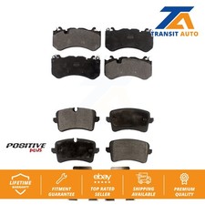 Front Rear Semi-Metallic Brake Pads Kit For Audi RS7 With Cast Iron Disc