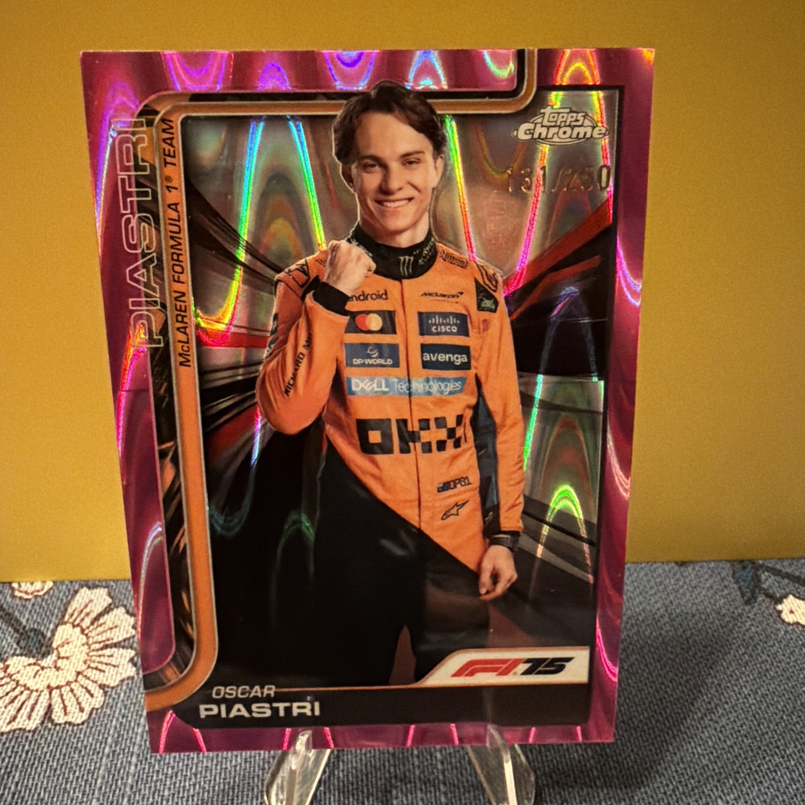 2025 Topps Chrome Formula 1 - F1 Drivers Oscar Piastri #6 Pink Refractor /250