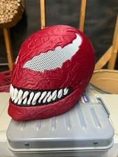 Venom Helmet 3D Printed Marvel Cosplay Mask Adult Wearable Black Red White