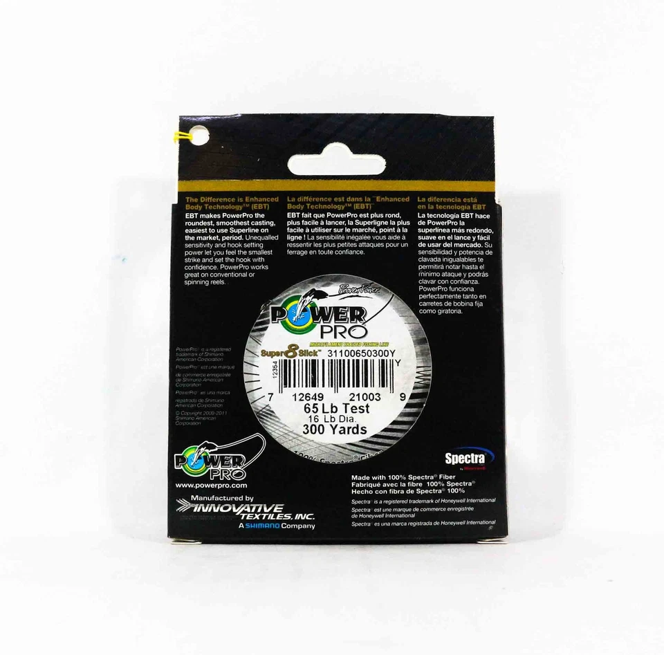 Power Pro Super 8 Slick Spectra Line 65 lb por 300yds marrom (0510) - Imagem 2 de 4