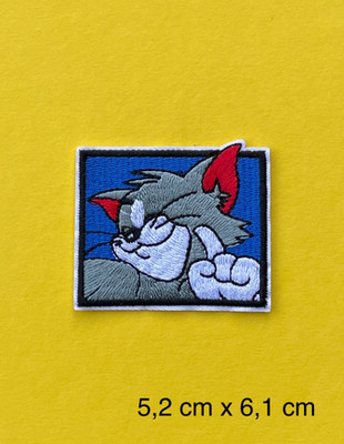 Bügelbild, Aufbügler, Aufnäher, Patch für TOM und JERRY* Fans/KATER TOM/KATZE qu