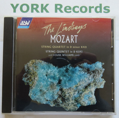 MOZART - String Quartet K421 / Quintet K593 THE LINDSAYS / WILLIAMS - Ex CD ASV