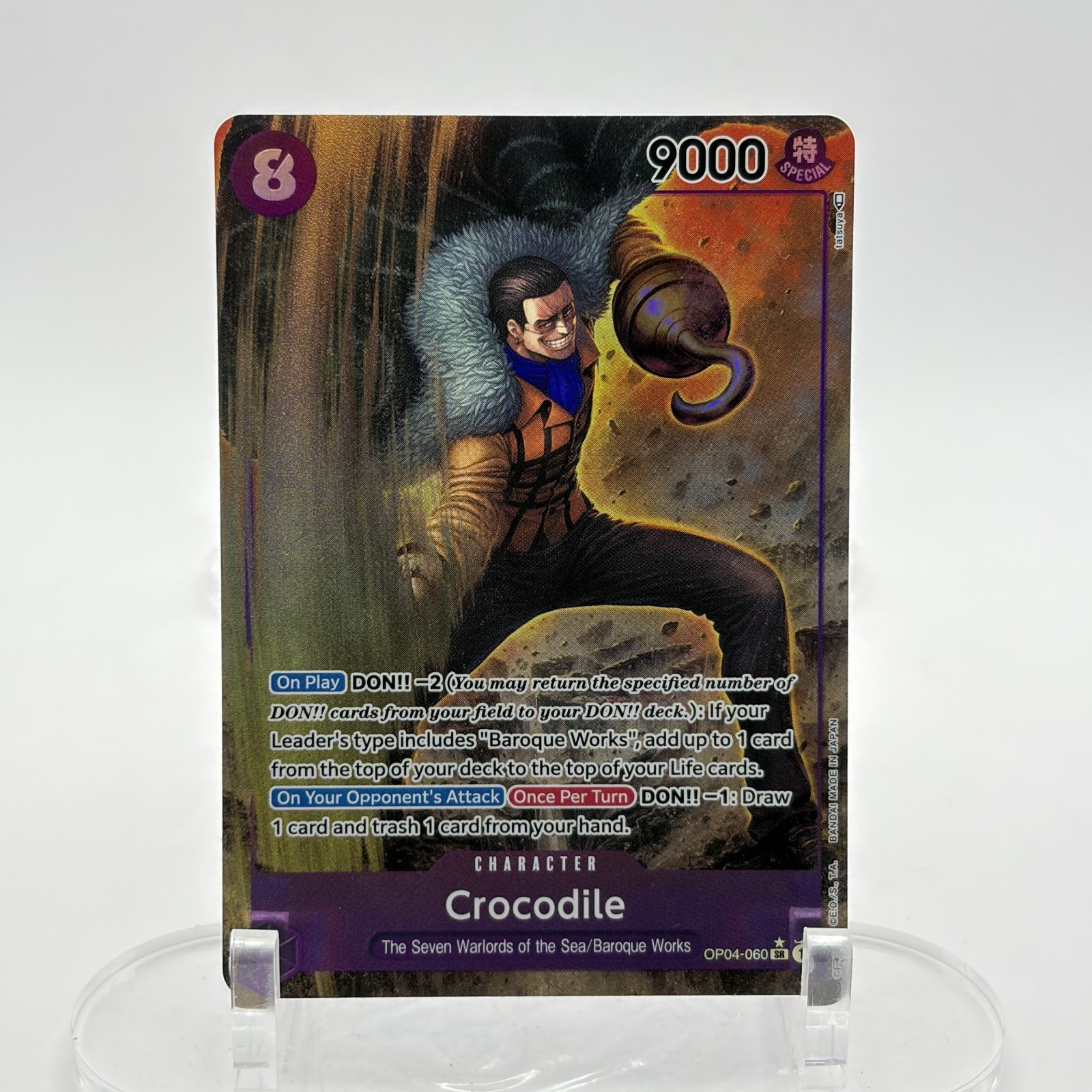 Crocodile 2023 Kingdoms of Intrigue #OP04-060 Super Rare