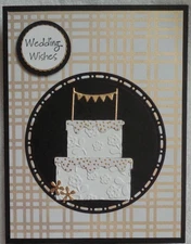 Stampin Up! Card Kit WEDDING WISHES Cake Celebrations Happy Anniversary Gold