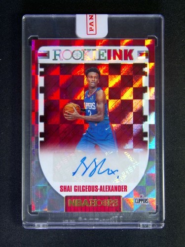 2018-19 Panini NBA Hoops Shai Gilgeous-Alexander RC Rookie Ink Auto Hyper