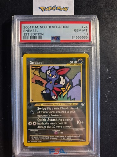 Sneasel (1st Edition) graded PSA 10 for sale on eBay